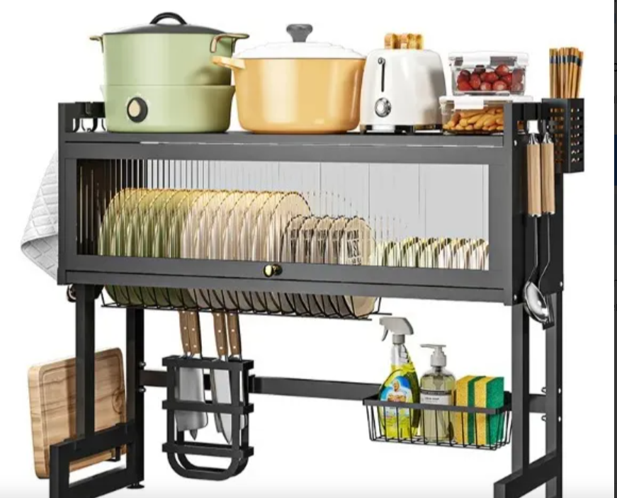 ESCURRIDOR DE PLATOS CON TAPA 85 CM